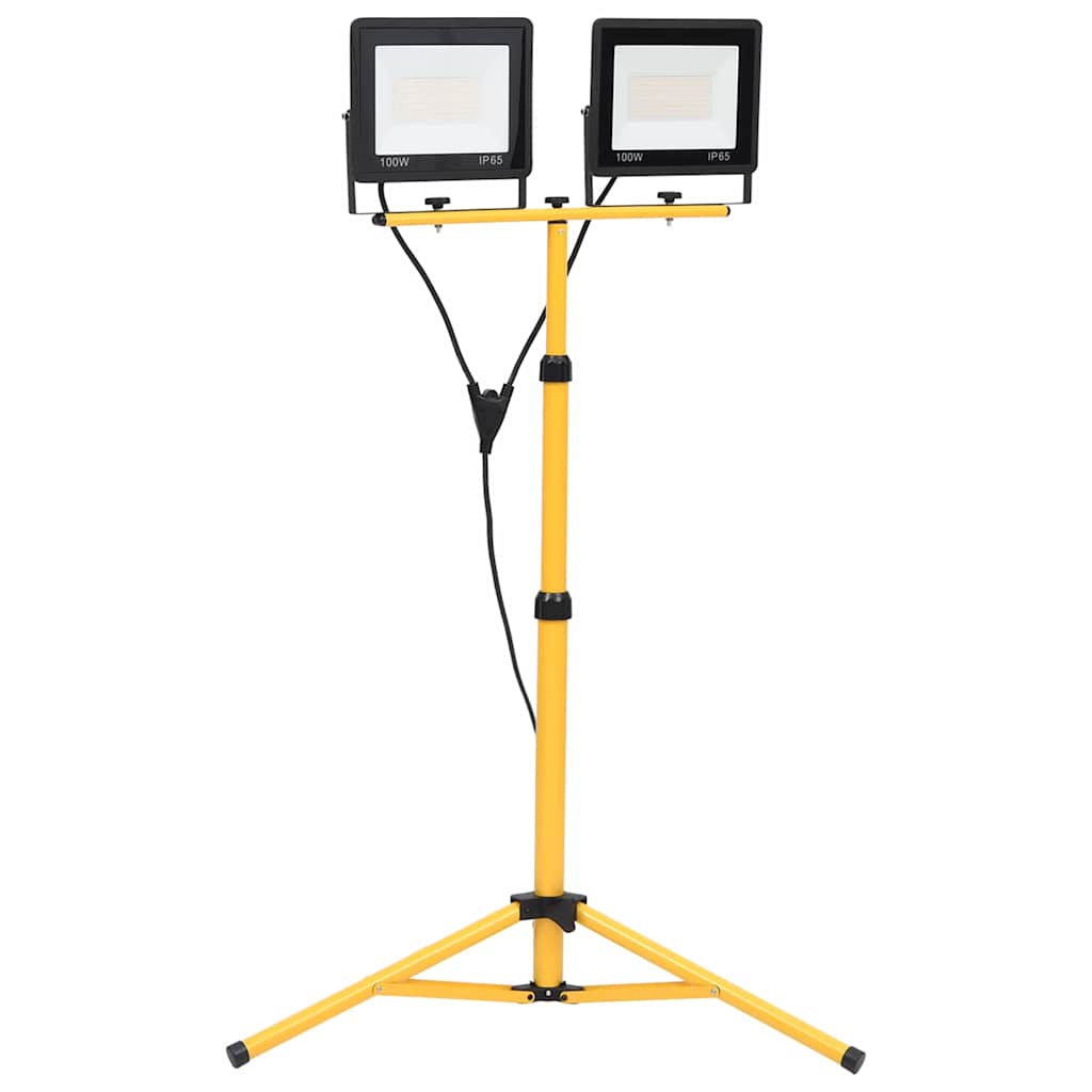 LED-Fluter mit Stativ 2x10 W Warmweiß