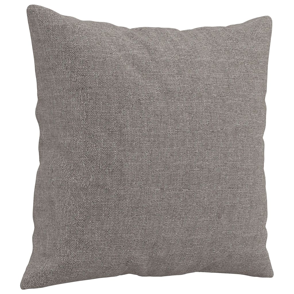 2-Sitzer-Sofa mit Zierkissen Braun 120 cm Stoff