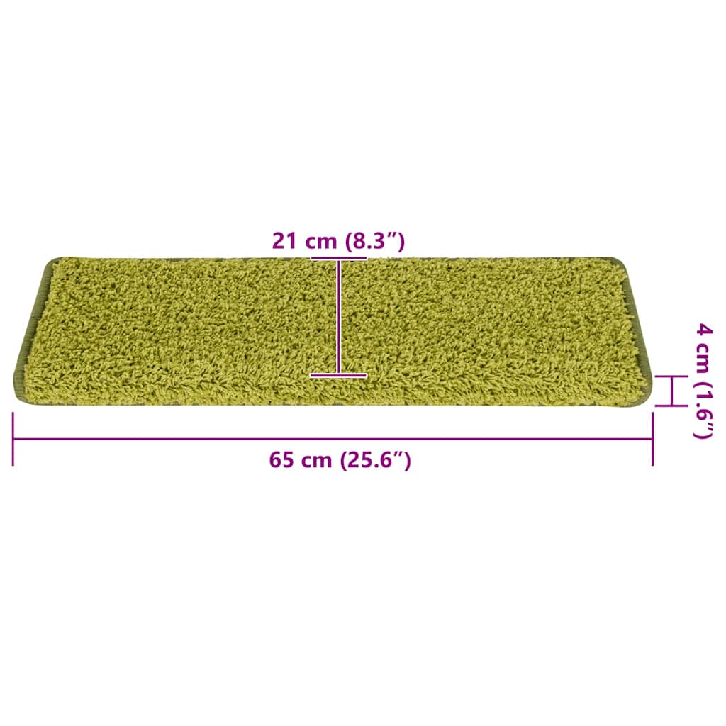 Stufenmatten 15 Stk. 65x21x4 cm Grau Rechteckiger Rand