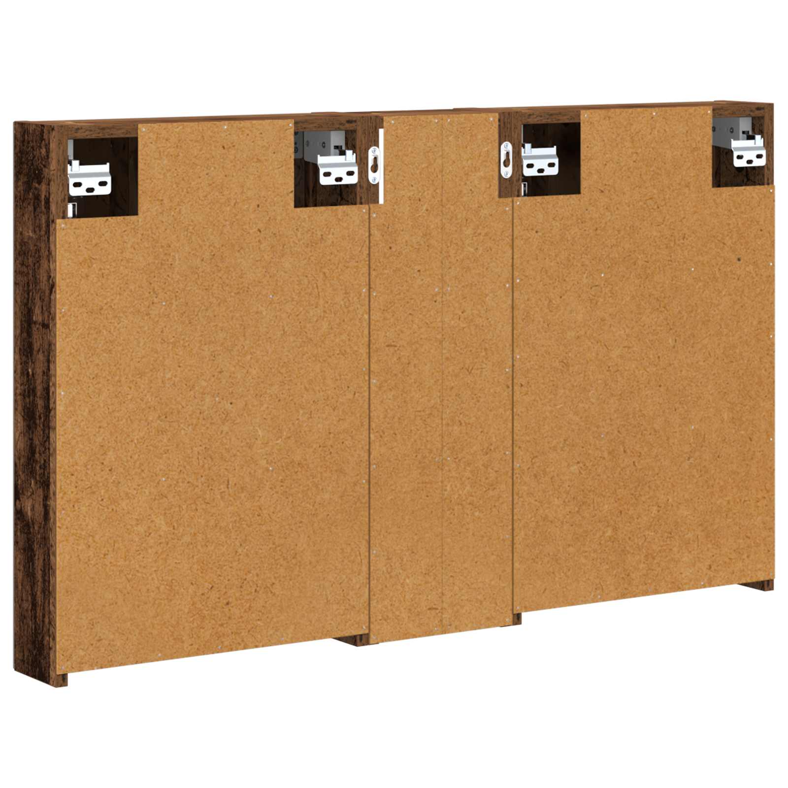 Badezimmerschrank-Set 3 pcs 80 x 10,5 x 50 cm Holzwerkstoff