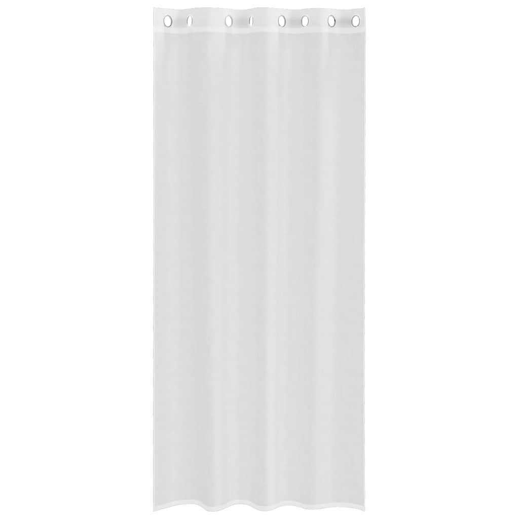 Voile Vorhänge mit Ösen 2 Stk. Apfelgrün 140x140 cm