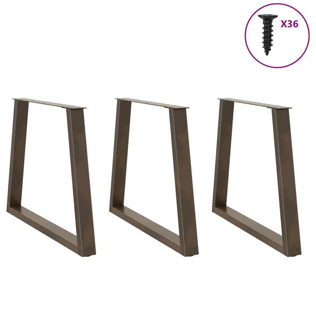 Couchtischbeine V-Form 2 Stück Schwarz 30x(30-31,3) cm Stahl