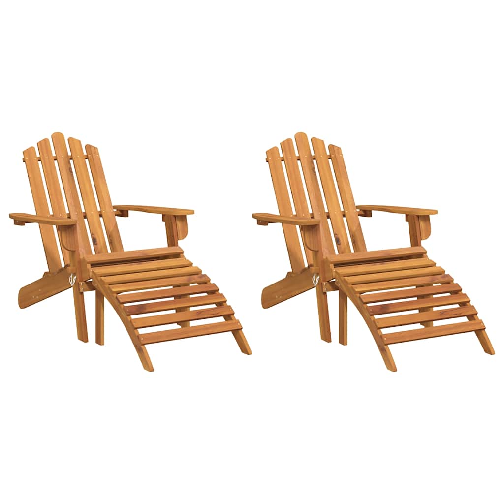 Adirondack-Gartenstühle 2 Stk. Massivholz Akazie