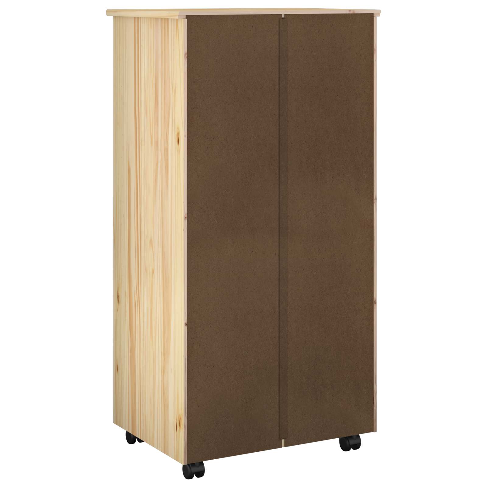 Rollschrank Honigbraun 53 x 39 x 103 cm Massivholz Kiefer