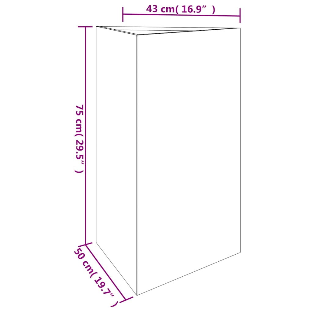 Pflanzkübel 30x26x75 cm Cortenstahl