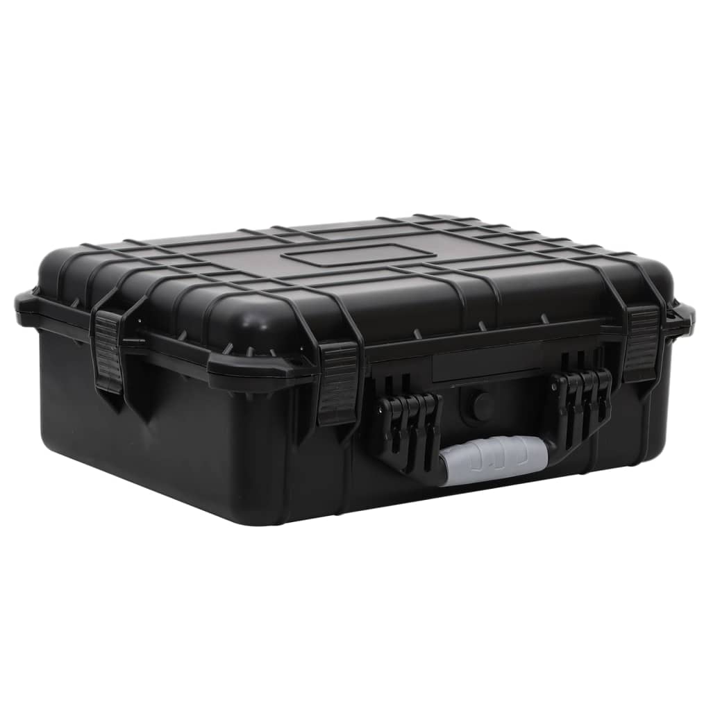 Koffer für Flugreise Tragbar Schwarz 46,5x21,5x17,5 cm PP