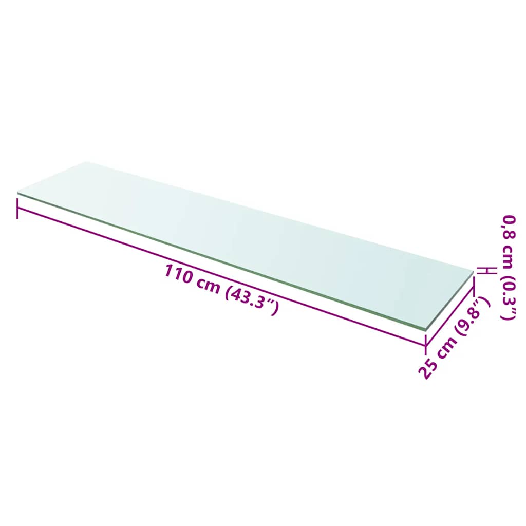 Regalboden Glas Transparent 20x12 cm