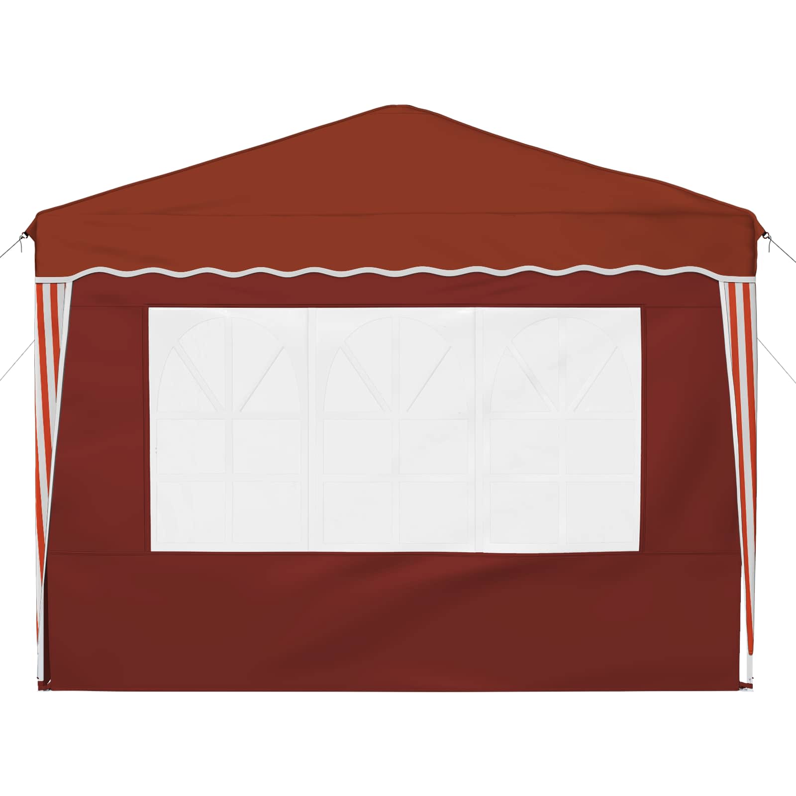 Pop-up Partyzelt 288 x 288 x 245 cm Creme Oxford-Stoff