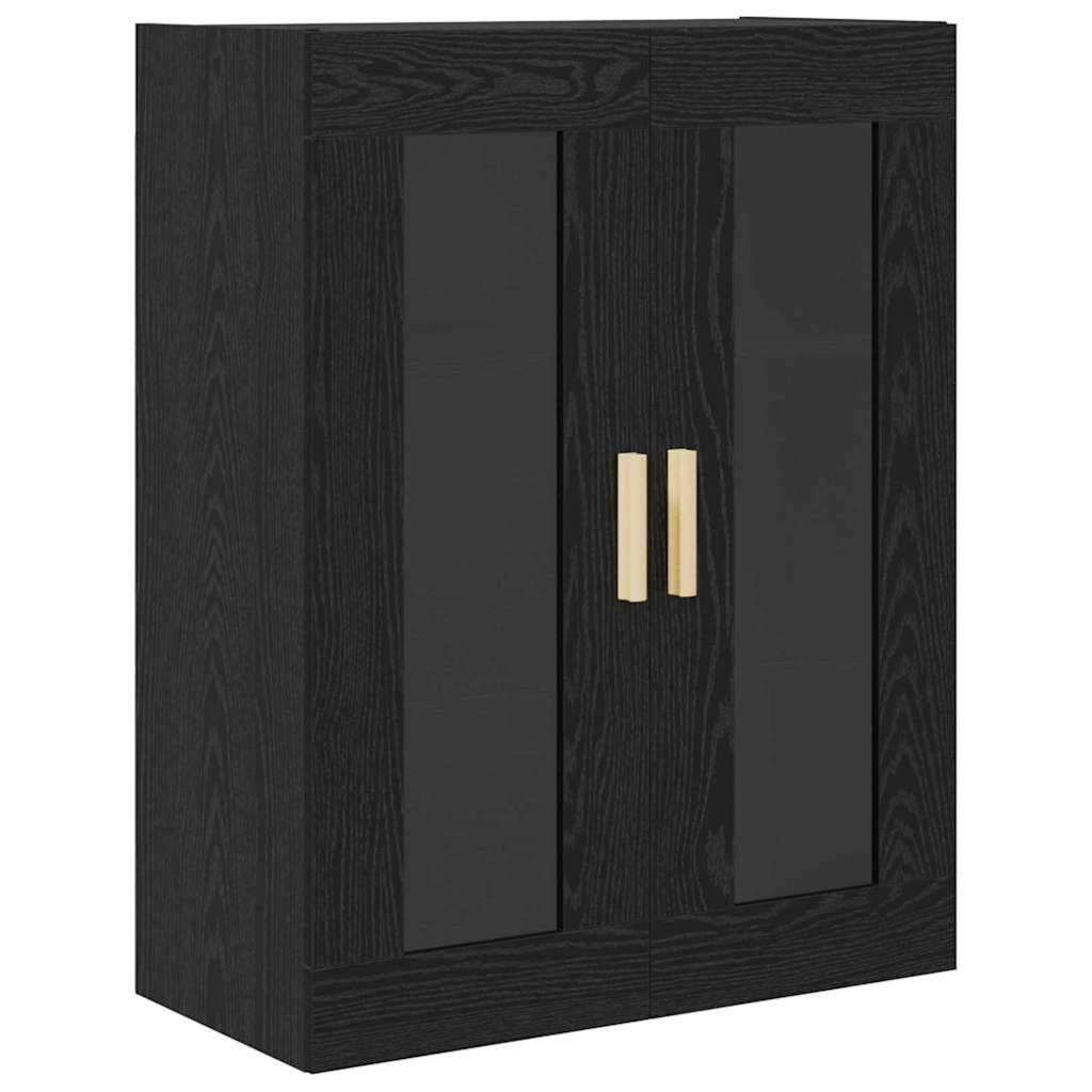 Highboard Altholz 69,5 x 34 x 180 cm Engineered Wood und Glas
