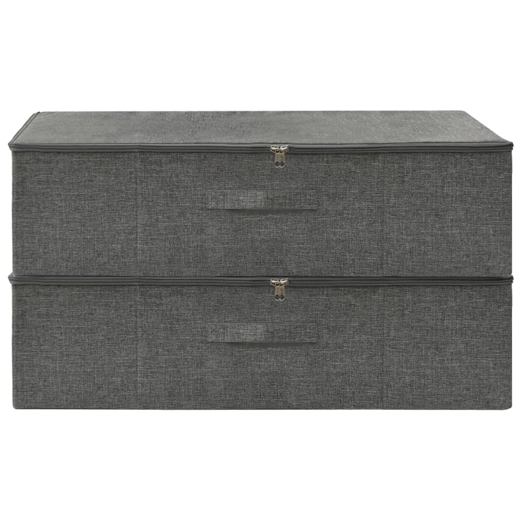 Aufbewahrungsbox Stoff 70x40x18 cm Anthrazit