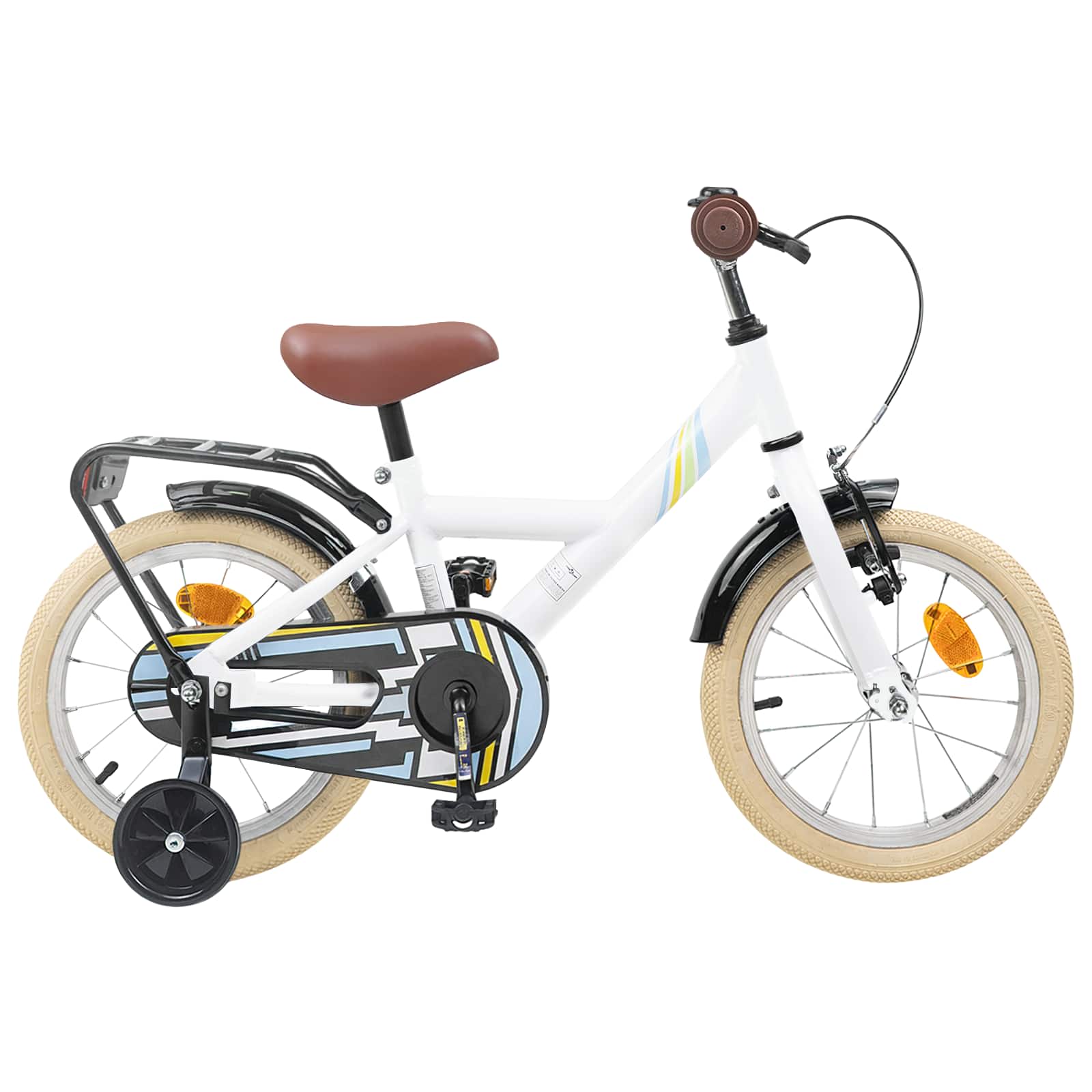 Kinderfahrrad 12 Zoll für 2-4 Jahre alt Schwarz