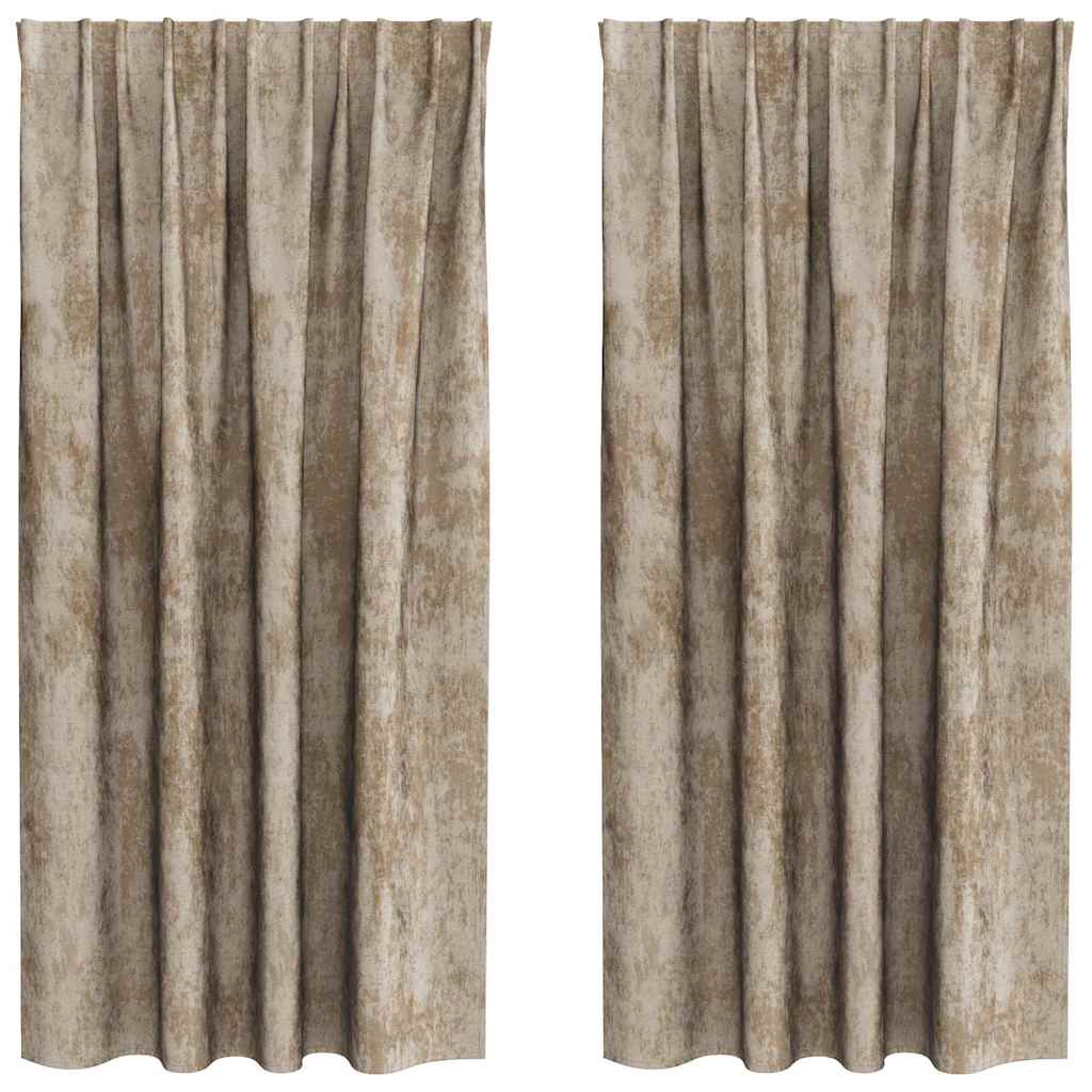 Samtvorhänge mit Vorhängen 2 pcs Weinrot 140 x 140 cm Samt