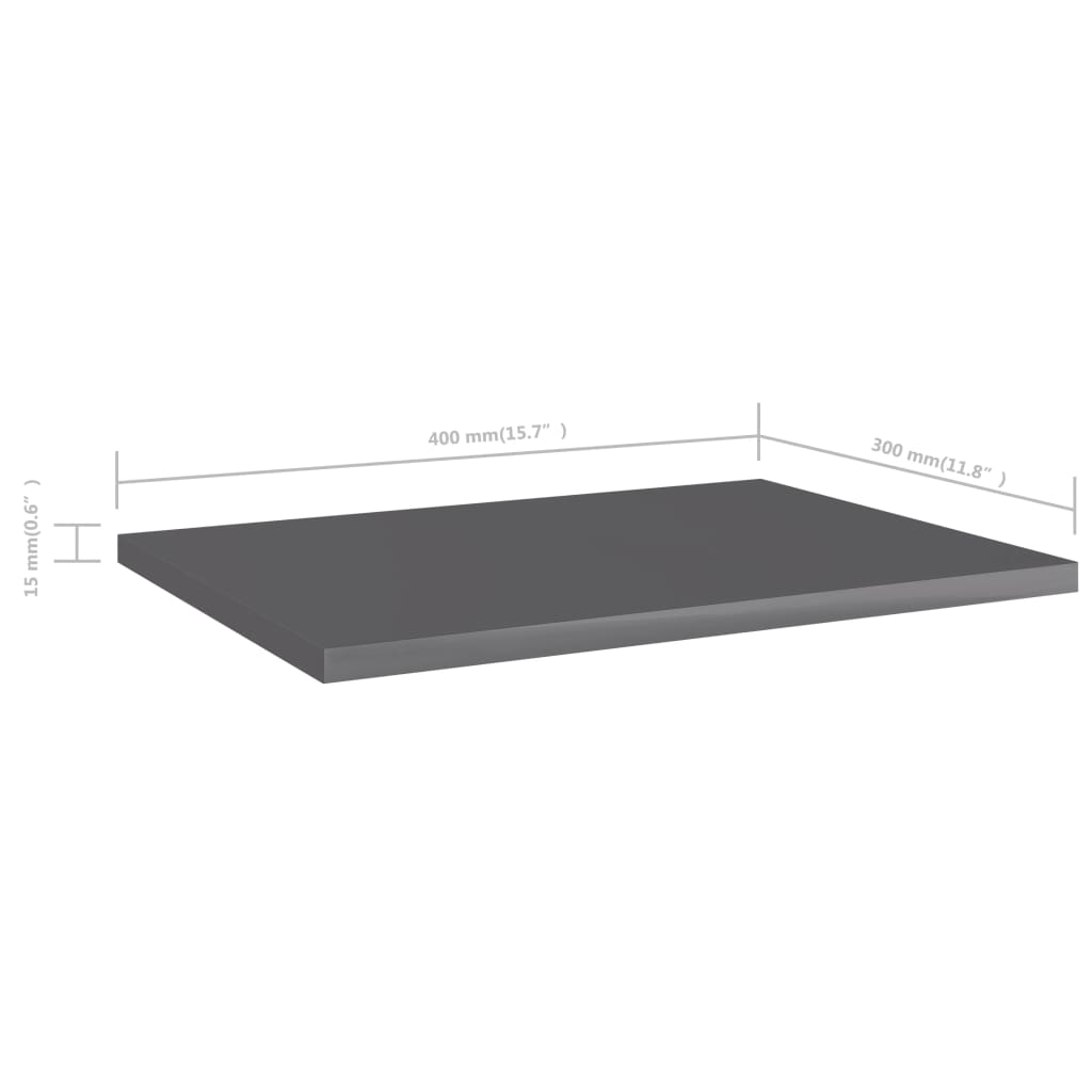 Bücherregal-Bretter 4 Stk. Weiß 40x10x1,5 cm Holzwerkstoff