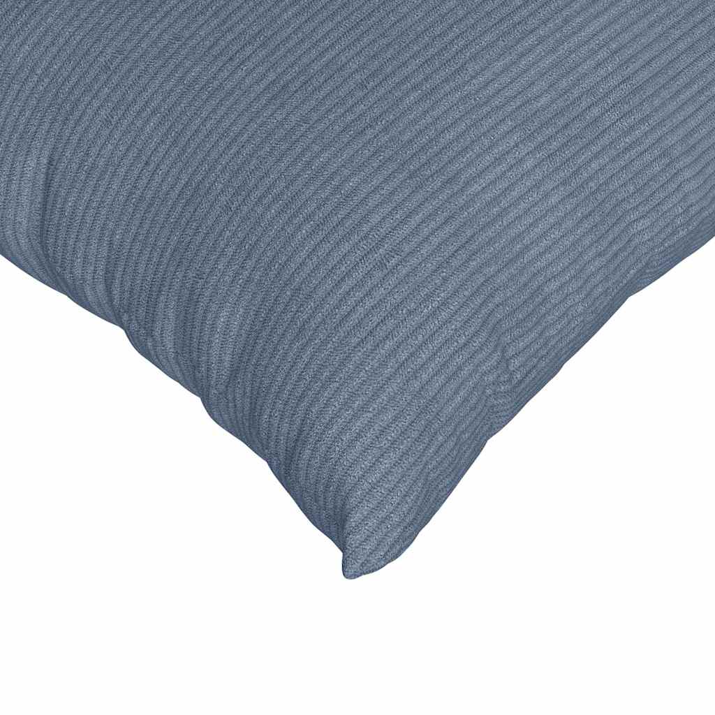 Sofakissen 2 Stück Hellgrau 50 x 30 cm Cordstoff