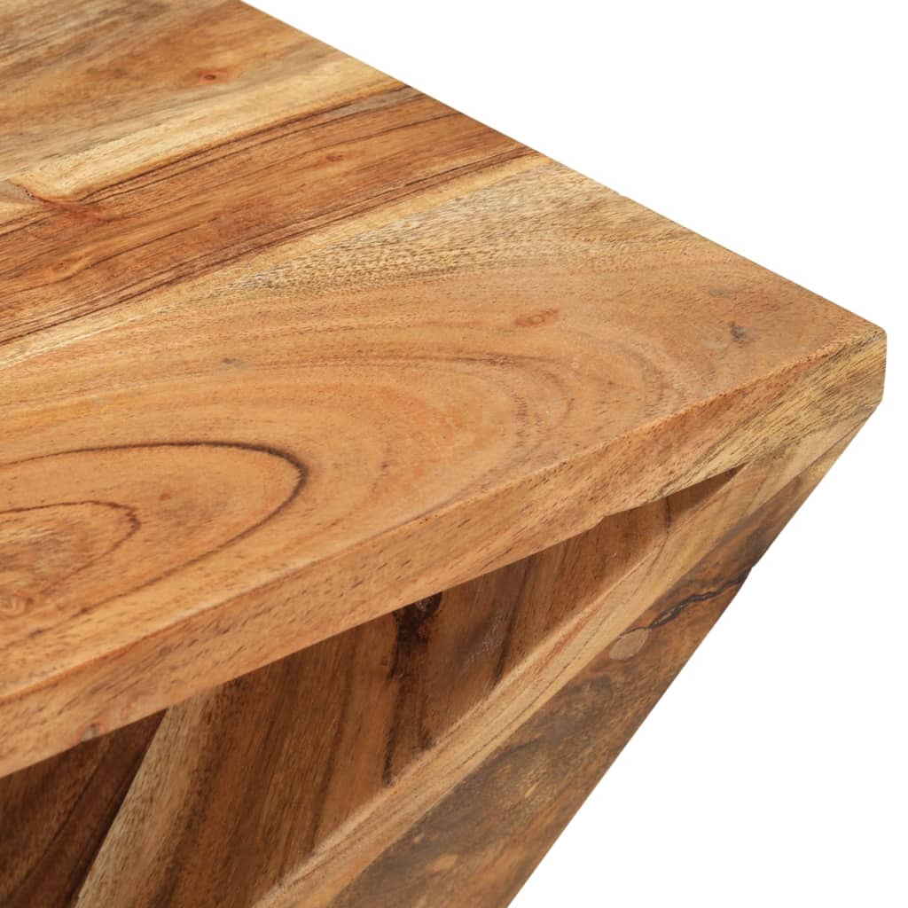Beistelltisch 35x35x55 cm Altholz Massiv