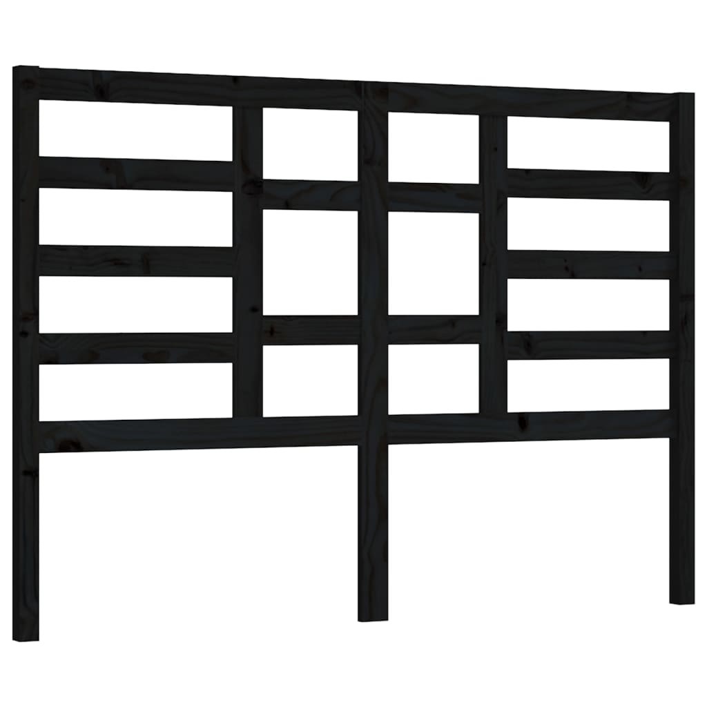 Bett-Kopfteil Grau 81x4x104 cm Massivholz Kiefer