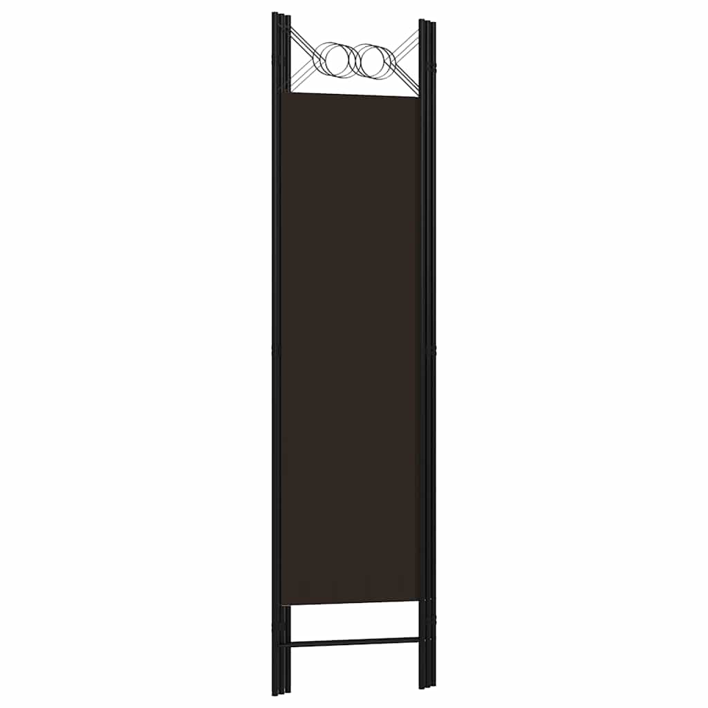 5-tlg. Raumteiler Anthrazit 200 x 180 cm