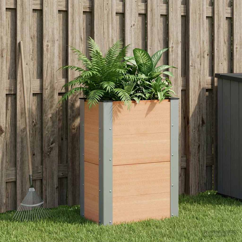 Garten-Hochbeet 200x50x54 cm WPC Grau