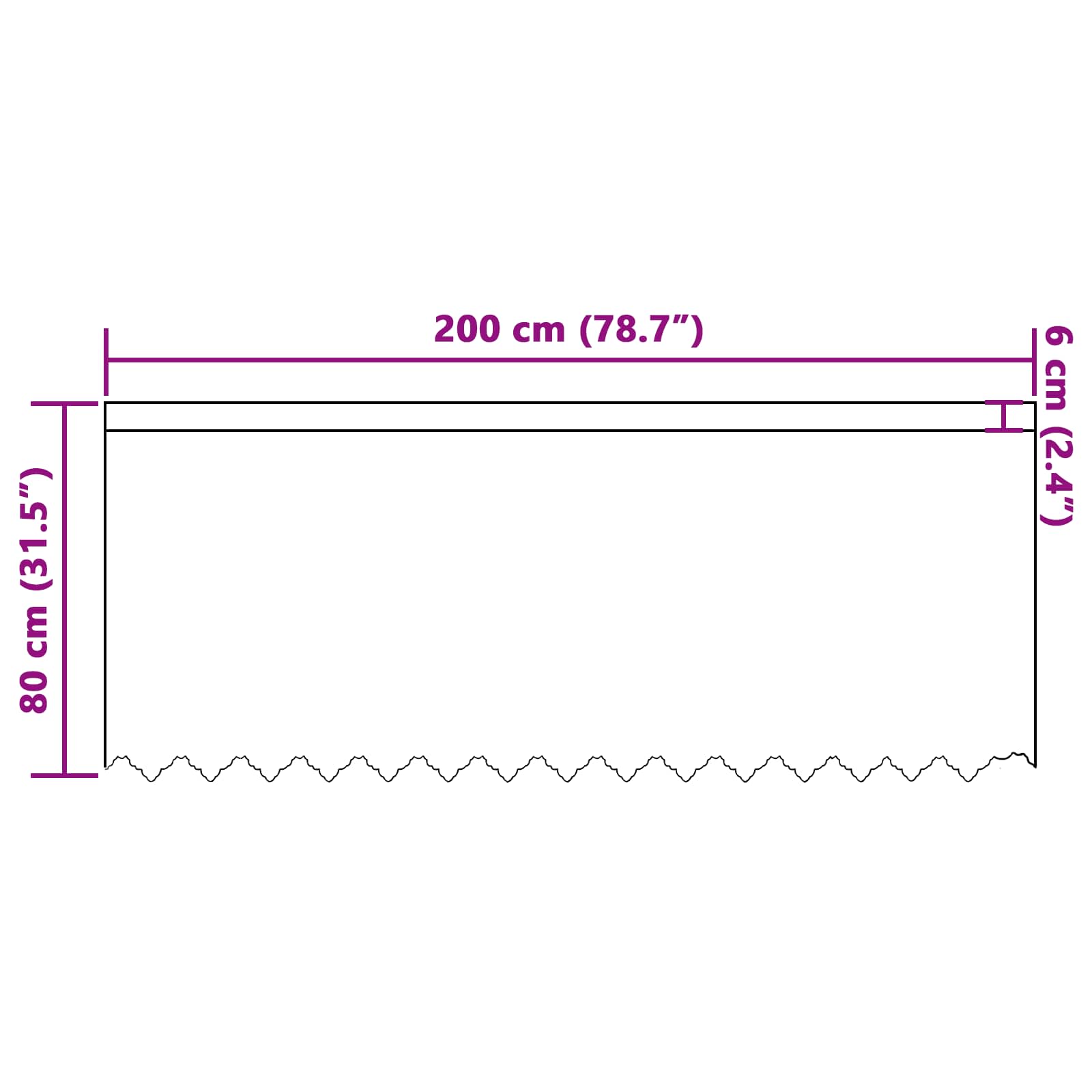 Spitzenvorhang mit Vorhängen Floral Weiß 80 x 150 cm Polyester