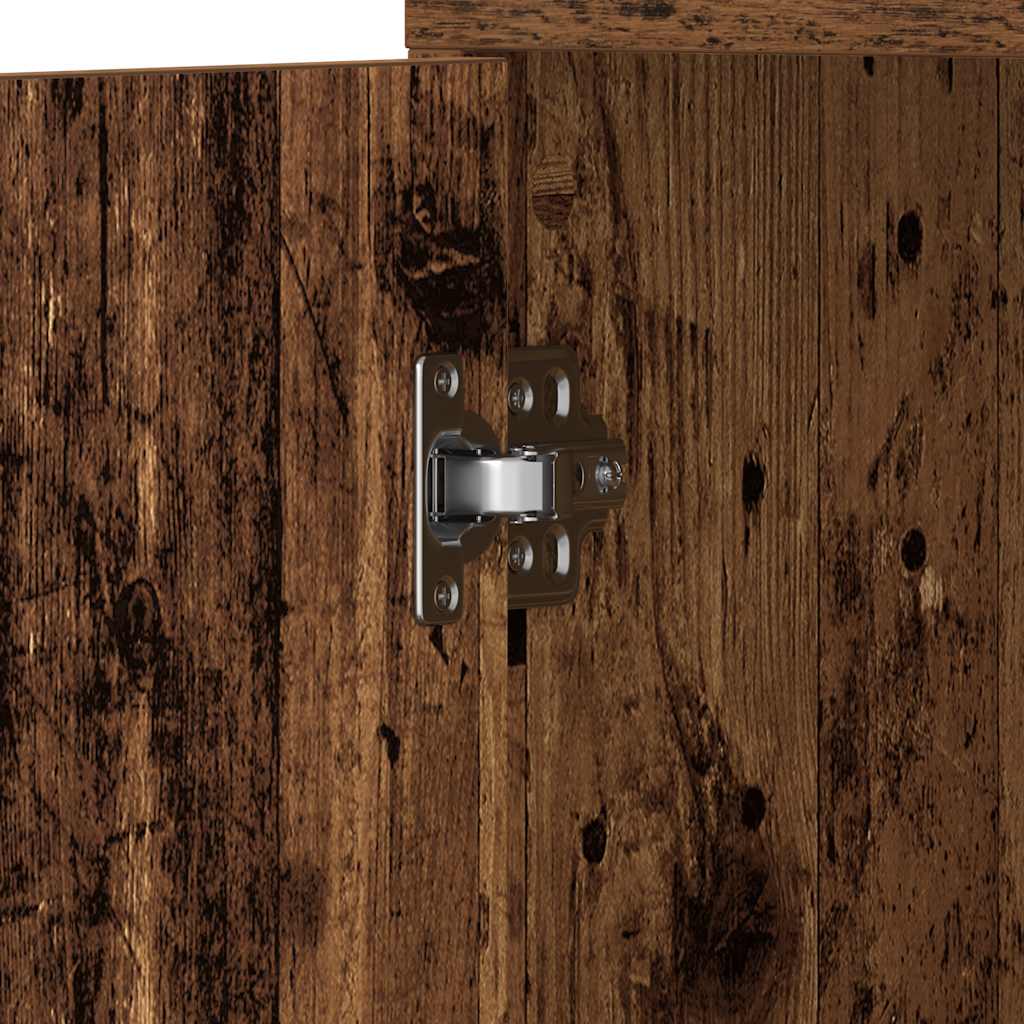 Badezimmerschrank Weiß 30x30x183,5 cm Holzwerkstoff