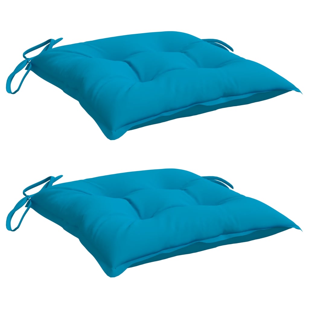 Stuhlkissen 4 Stk. Hellblau 40x40x7 cm Oxford-Gewebe