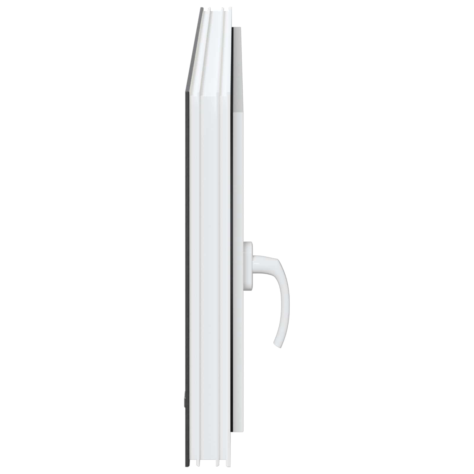 Kellerfenster RISOR 50 x 50 cm PVC und Glas Weiß