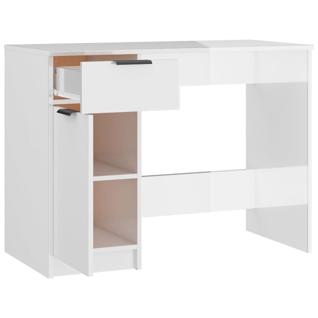 Schreibtisch Weiß 100x50x75 cm Holzwerkstoff