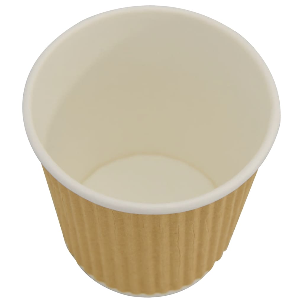 Pappbecher 500 Stk. 8oz 200ml Braun