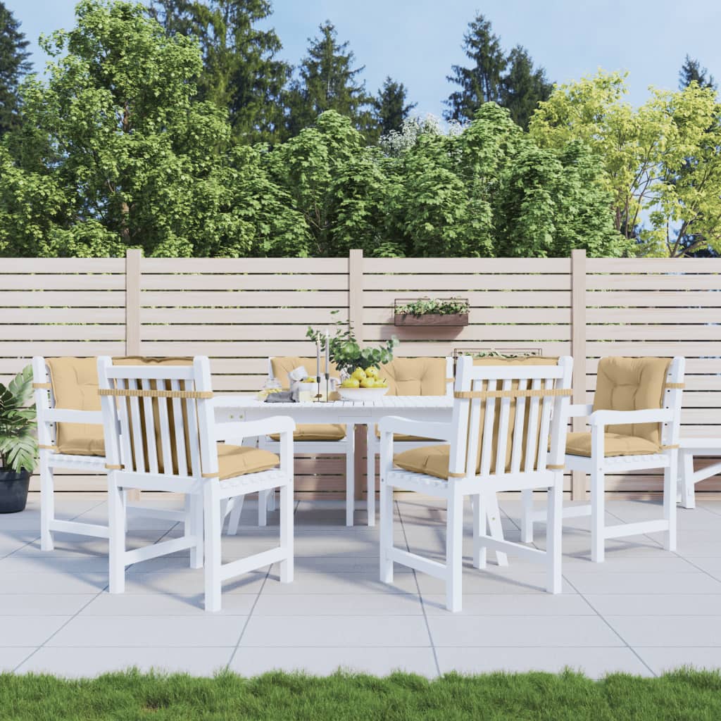 Niedriglehner-Auflagen 2 Stk Melange Anthrazit 100x50x7cm Stoff