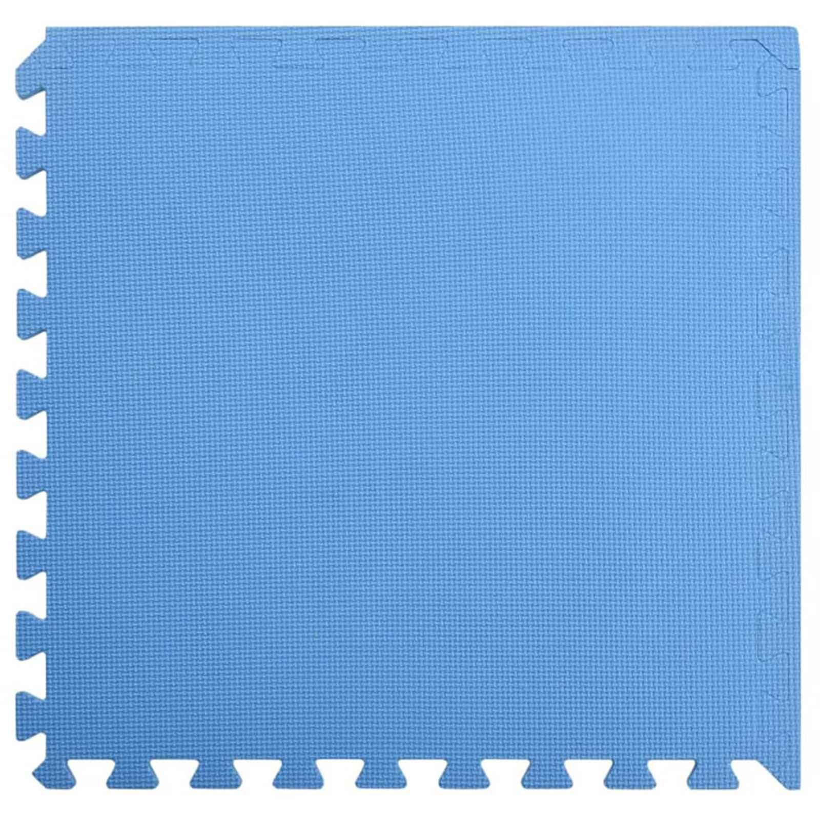 Pool Bodenteppich 6 pcs Schwarz 2,16 ㎡ EVA-Schaum