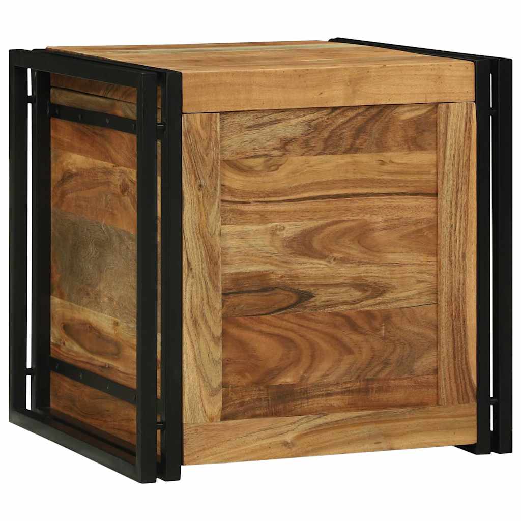 Aufbewahrungsbox 50 x 50 x 50 cm Massives upgecyceltes Holz