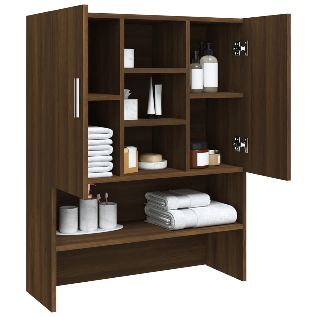 Waschmaschinenschrank Weiß 70,5x25,5x90 cm