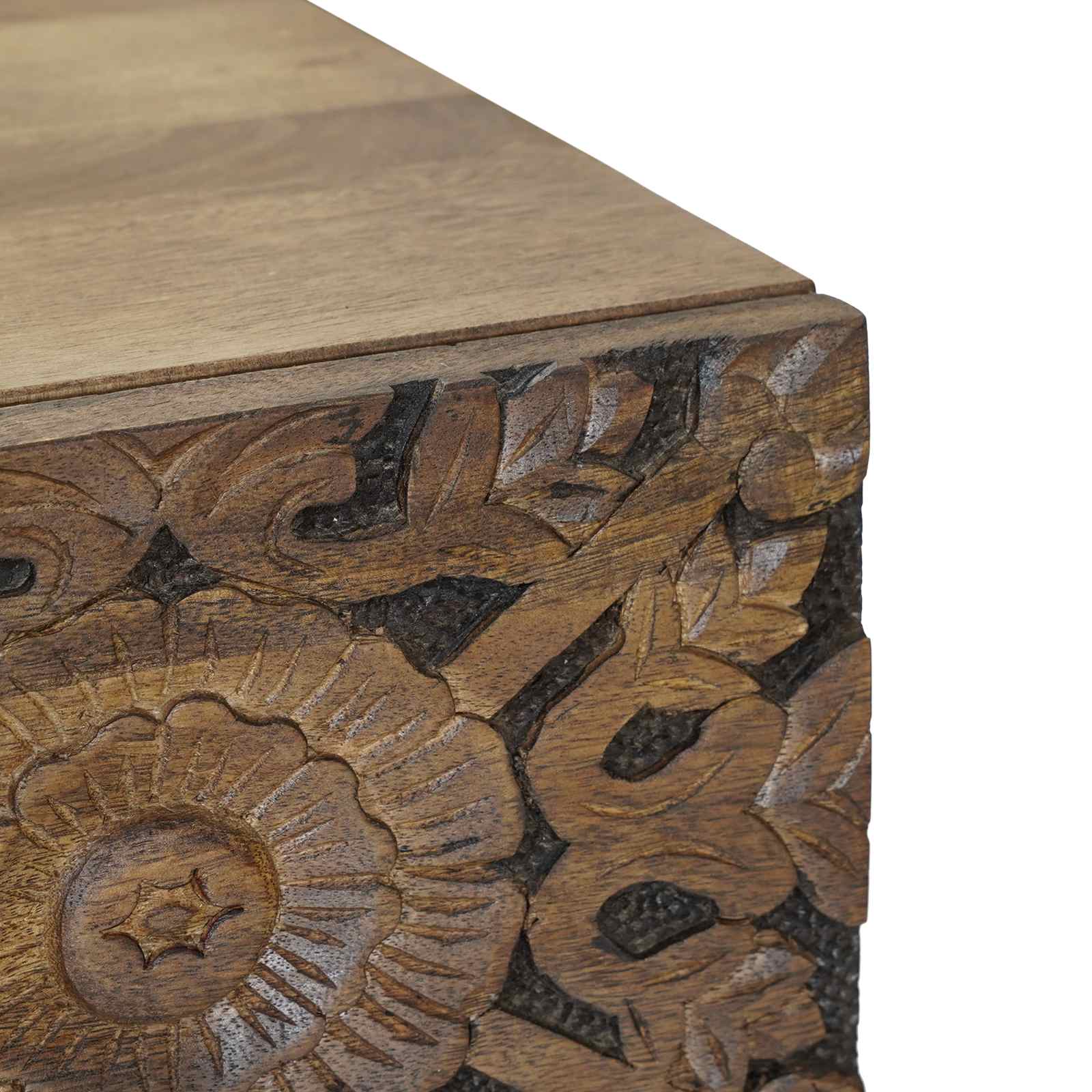 Bettkasten Braun 50 x 33 x 60 cm Massivholz Mango