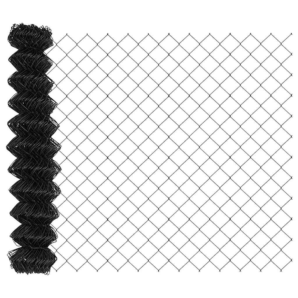 Outdoor Kettenglied-Zaun Erdfixierung 10 x 0,4 m Grün Netz
