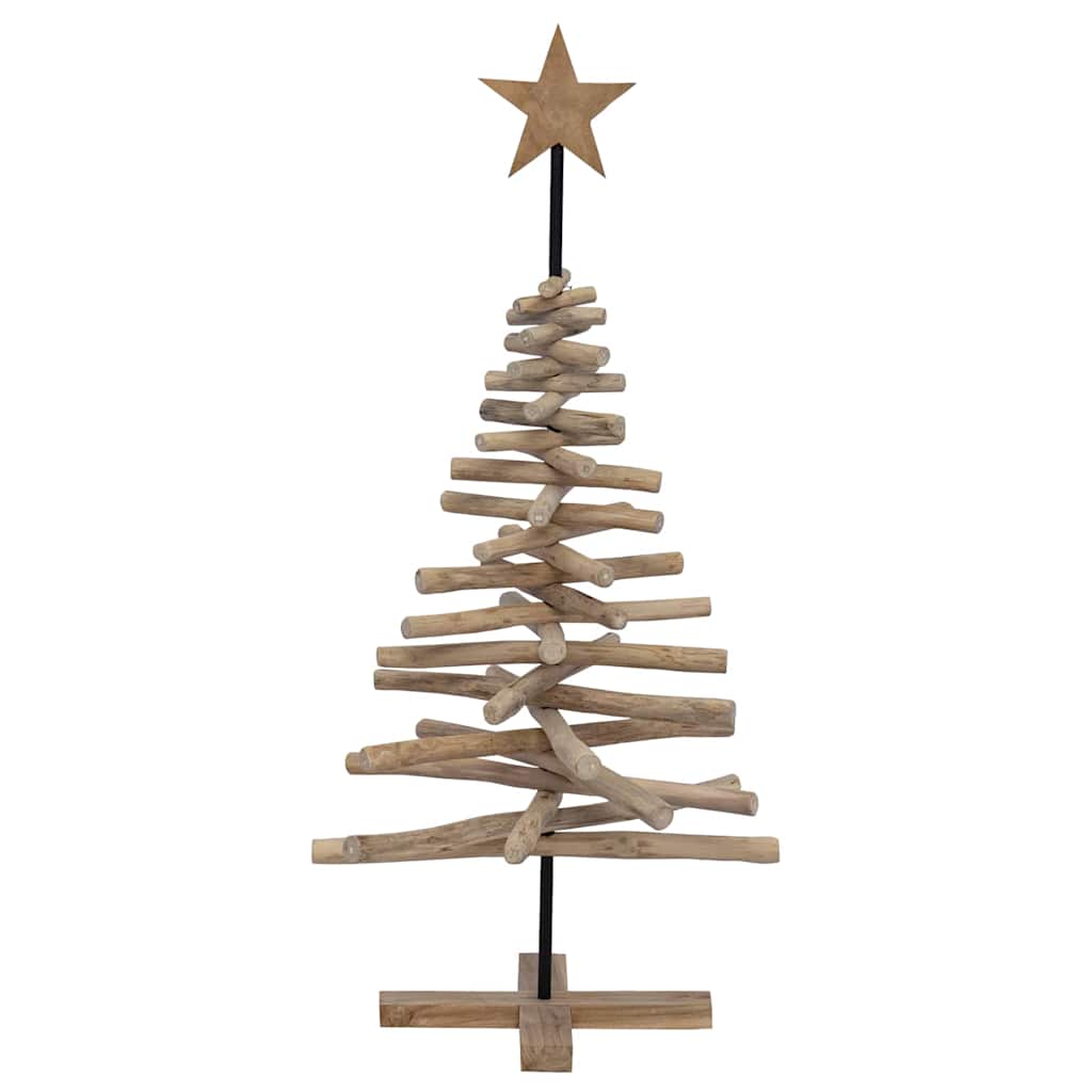 Weihnachtsbaum mit Ständer Braun 60 cm Massivholz Teak