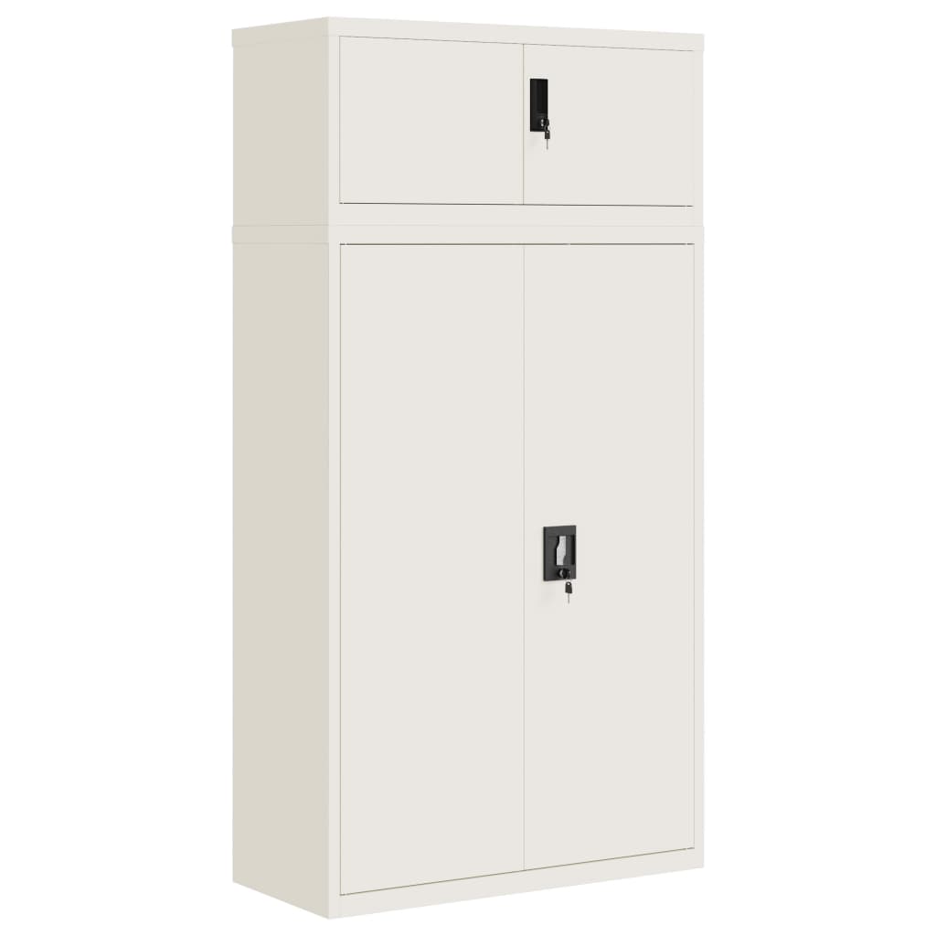Aktenschrank Weiß 90x40x110 cm Stahl