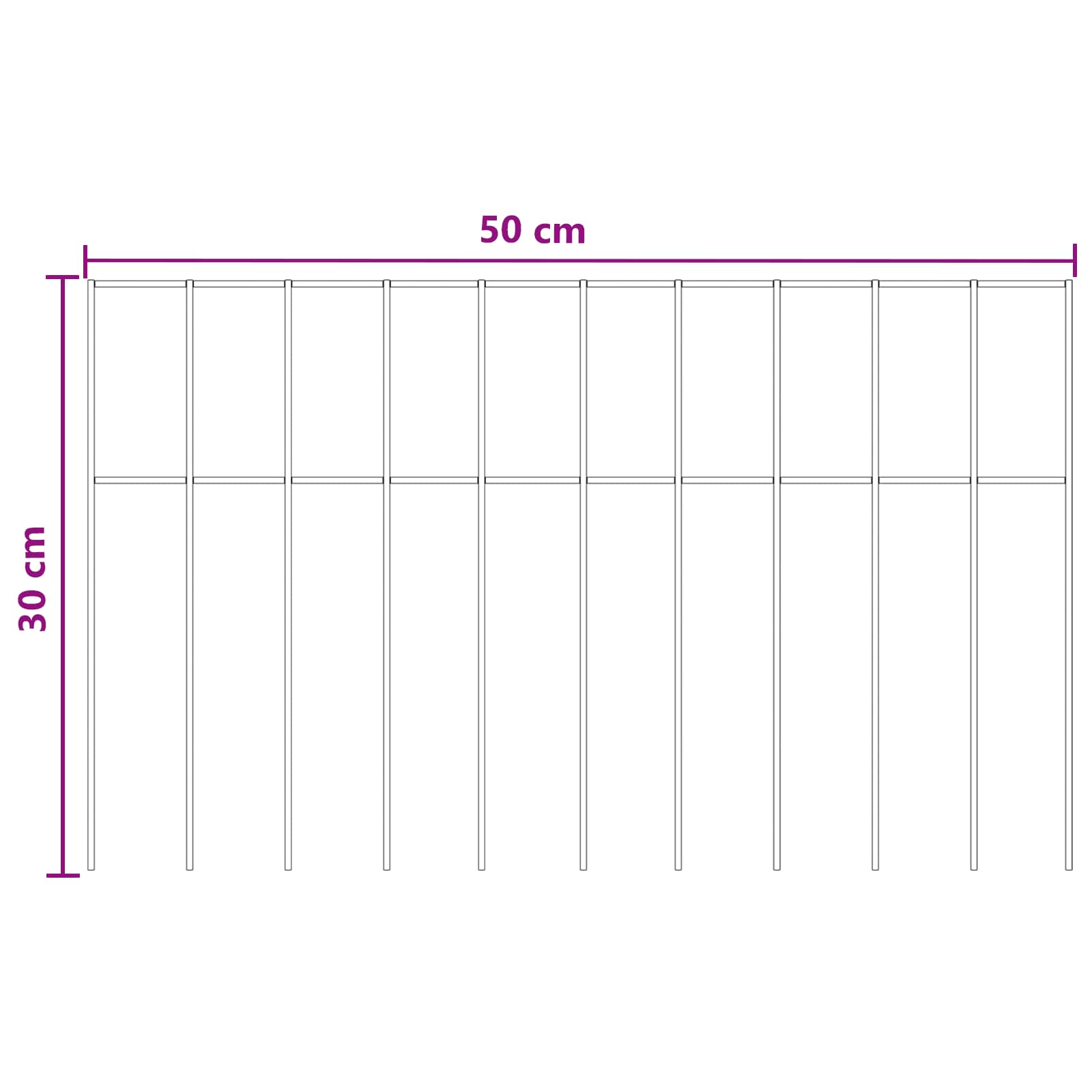 Gartenzaun-Paneel 12 pcs Verzinkter Stahl Silber