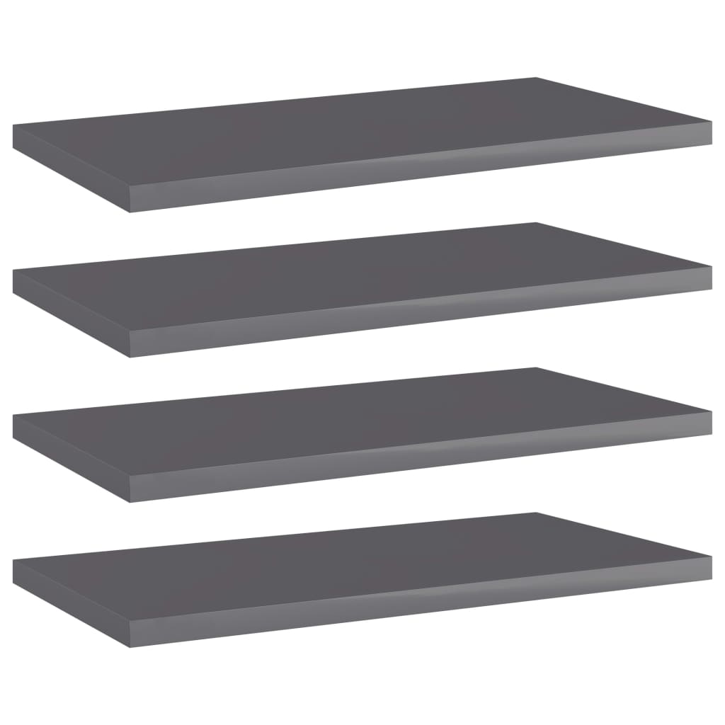 Bücherregal-Bretter 4 Stk. Weiß 40x10x1,5 cm Holzwerkstoff