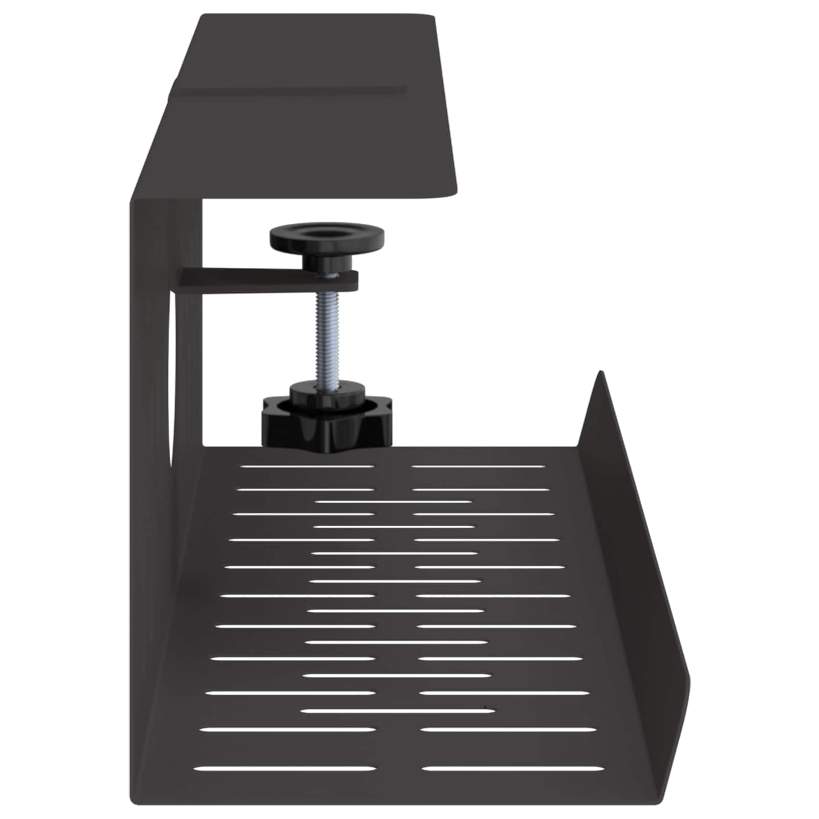 Unter dem Schreibtisch Kabelmanagement Tray 2 Stk. Anthrazit