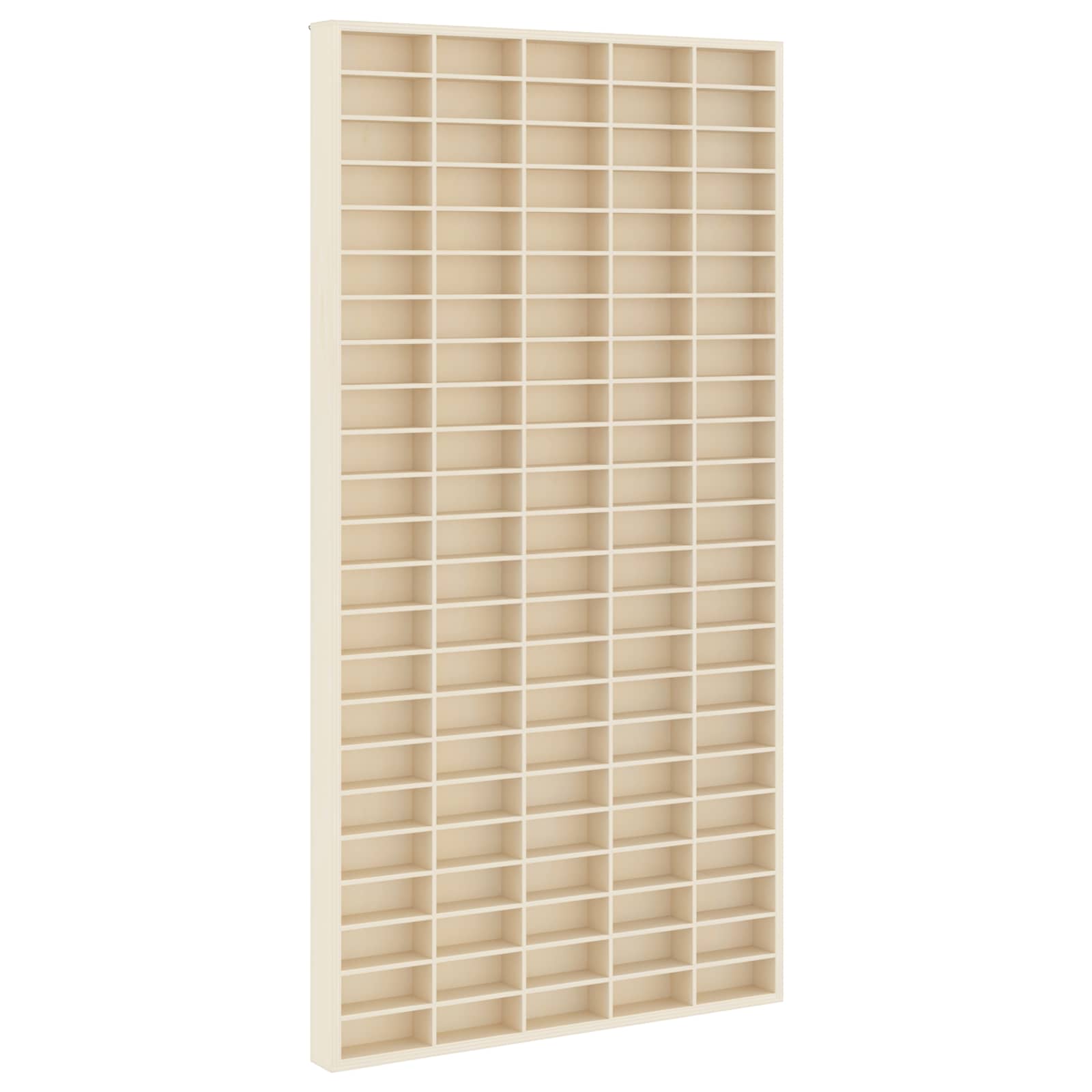 Sammlervitrine aus Holz mit 90 Fächern 50,5 x 4,5 x 79 cm