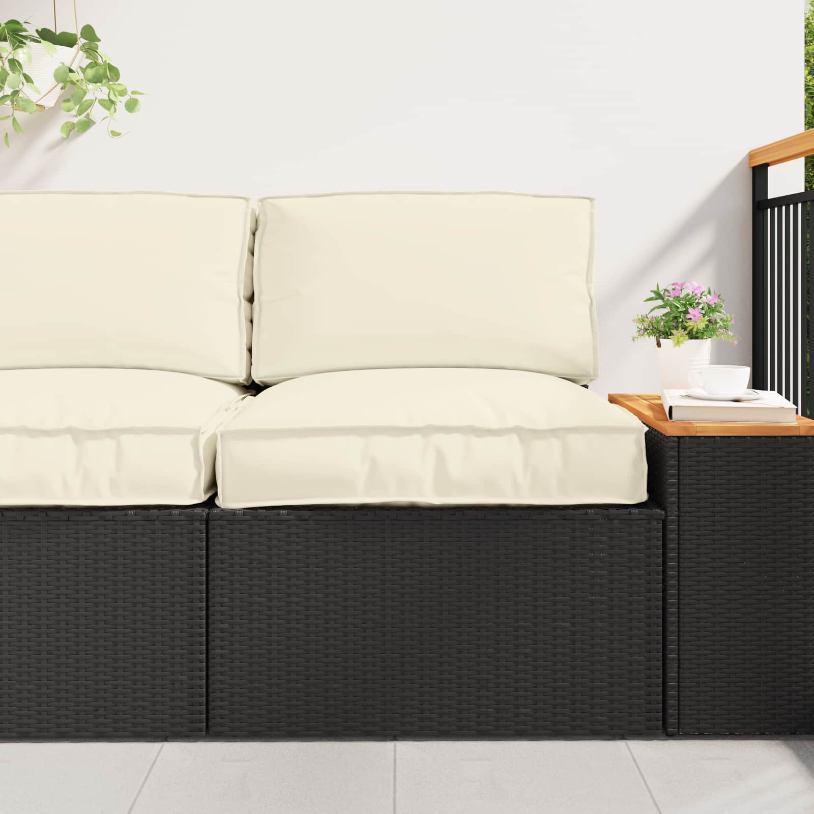Palettenkissenset 2 pcs Anthrazit Oxford-Stoff