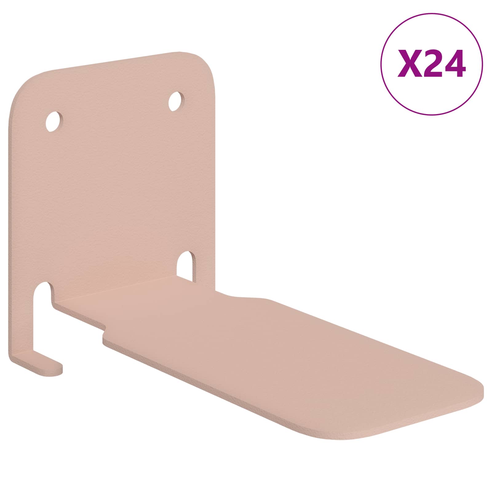Unsichtbares Schwimmendes Regal 4 pcs Schwarz 6 x 11 x 6,5 cm