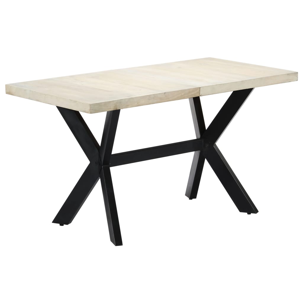 Esstisch Massivholz Mango und Stahlgestell 180 cm