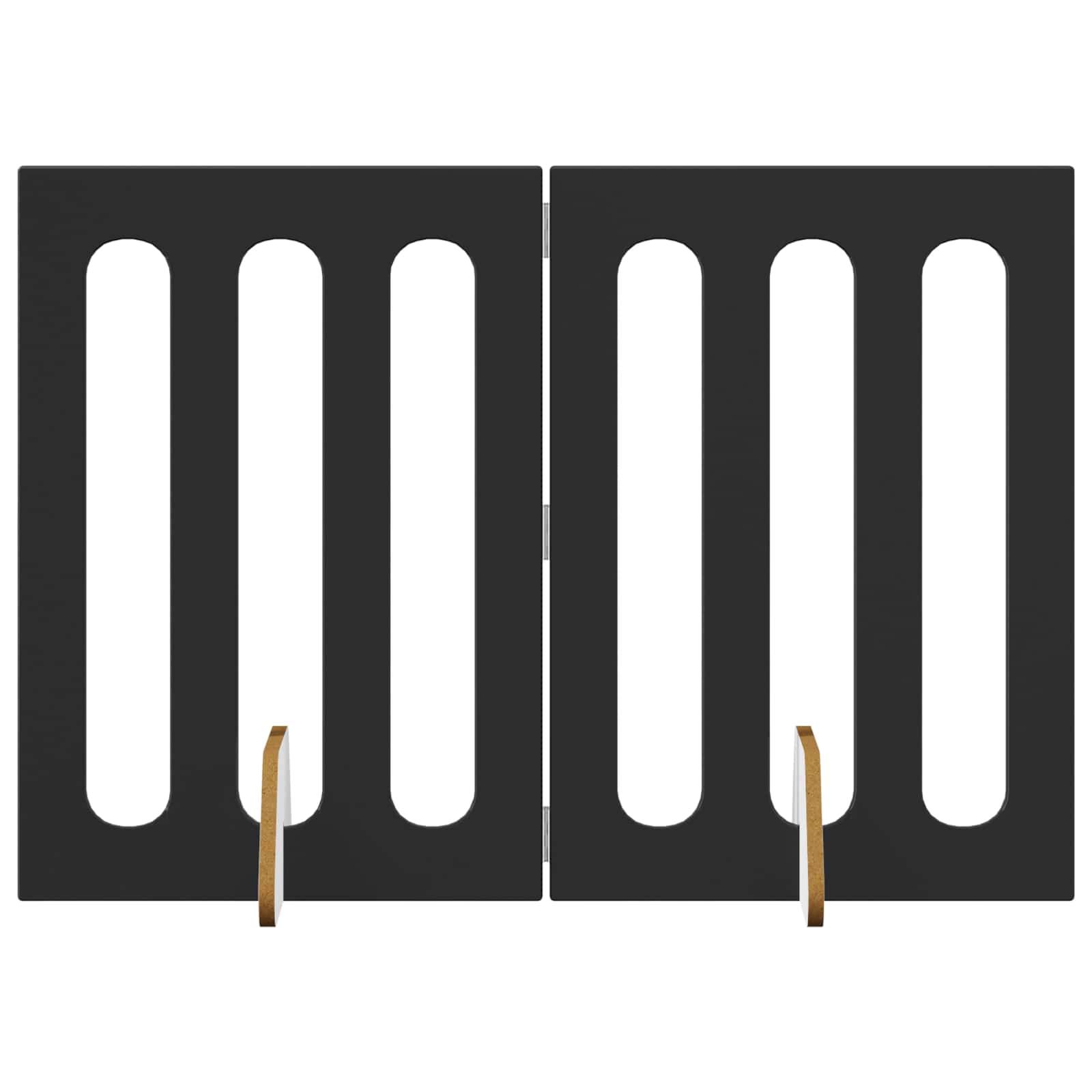 Faltbarer Haustierzaun 2 pcs Weiß 100,5 x 38 x 70 cm