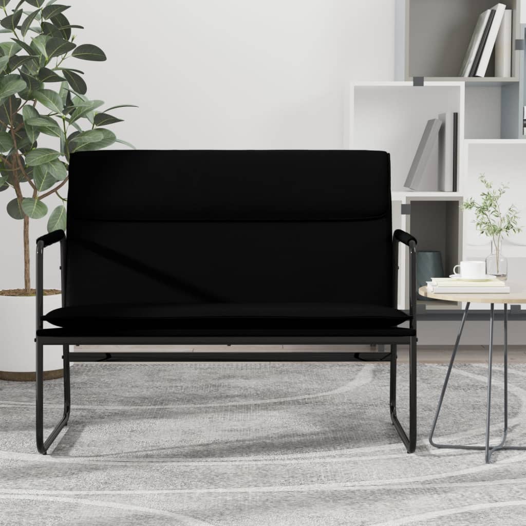 Sitzbank Grau 100x64x80 cm Kunstleder