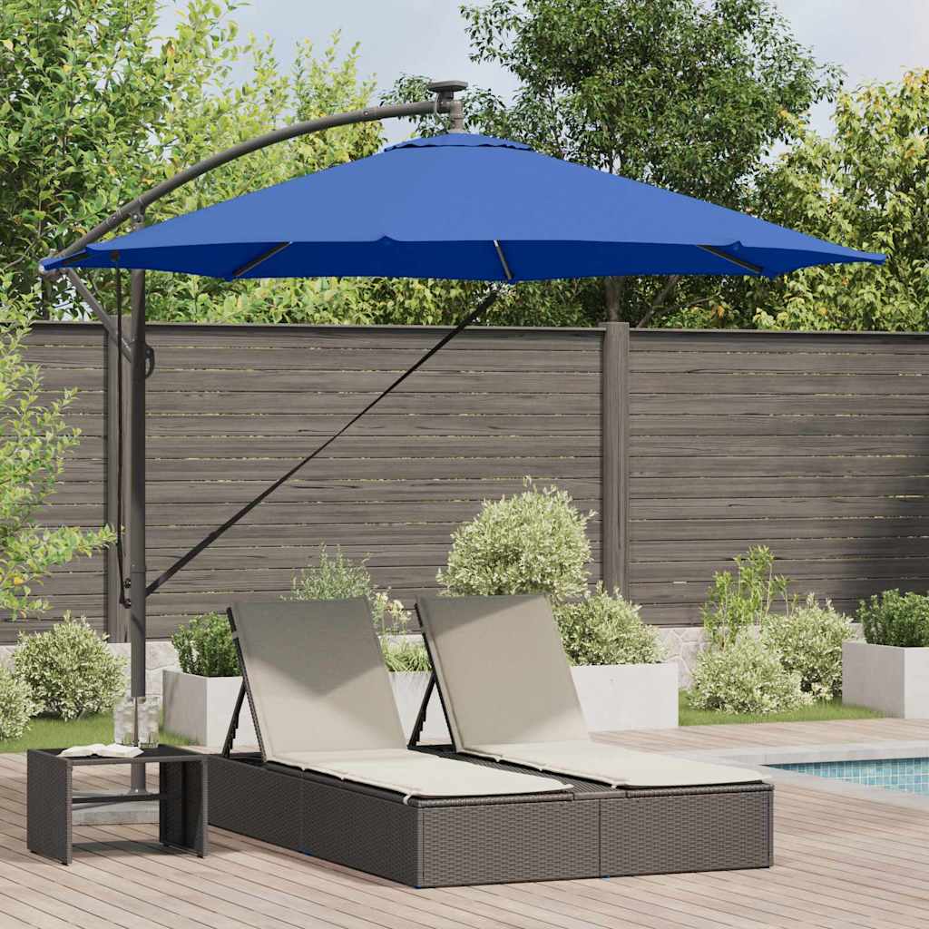Sonnenschirm Sand 294 x 294 x 248 cm Polyester und Aluminium
