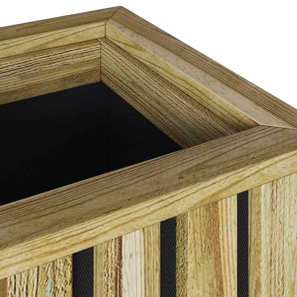 Pflanzkästen Braun 33 x 33 x 45 cm Imprägniertes Kiefernholz