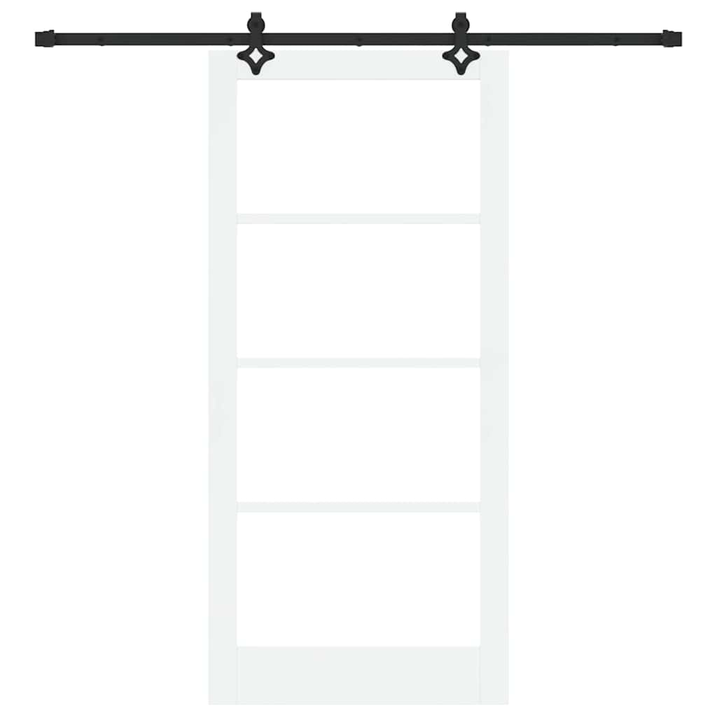Schiebetür ORKDAL Natürlich und Schwarz 61 x 198,5 cm