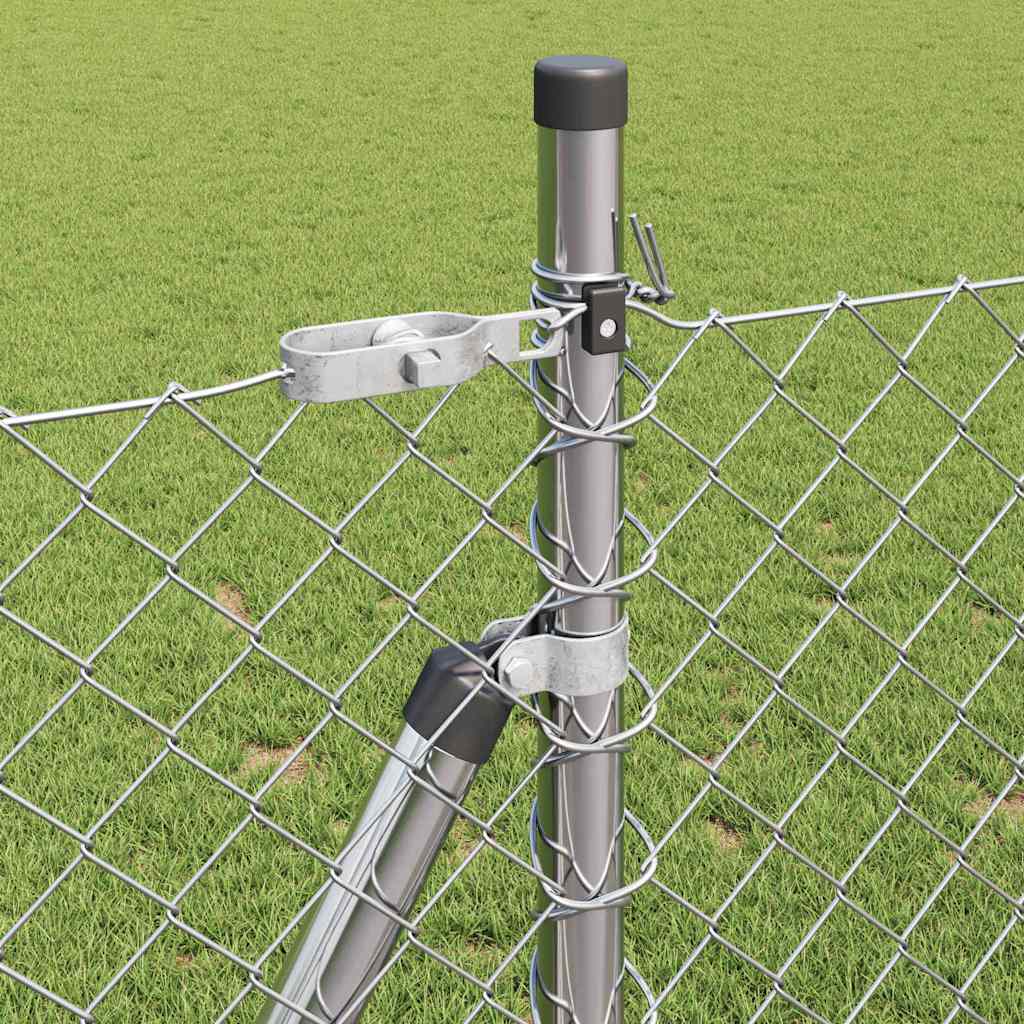 Outdoor Kettenglied-Zaun Erdfixierung 10 x 0,4 m Grün Netz