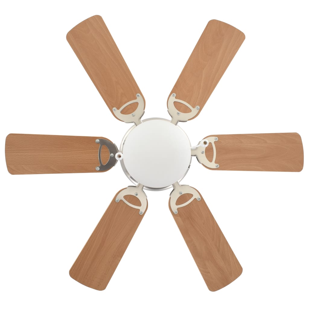 Deckenventilator mit Licht und Fernbedienung Ø 130 cm Weiß